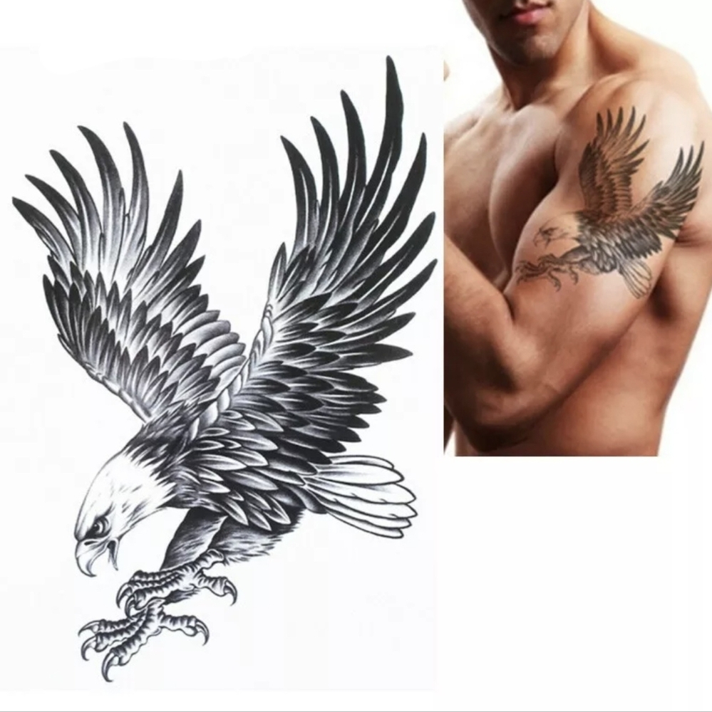 🦅 Eagle Temporary Tattoo